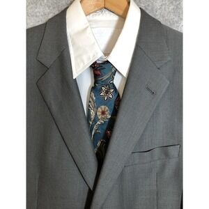 Coppley Blazer Mens 38R Gray Two Button Notch Lapel Suit Jacket Bocelli Miller